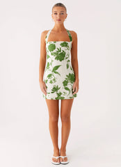 Melora Mini Dress - Verdant Bloom